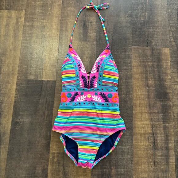 Nanette Lepore Flora Fiesta Rainbow Swimsuit - XS - Picture 1 of 10